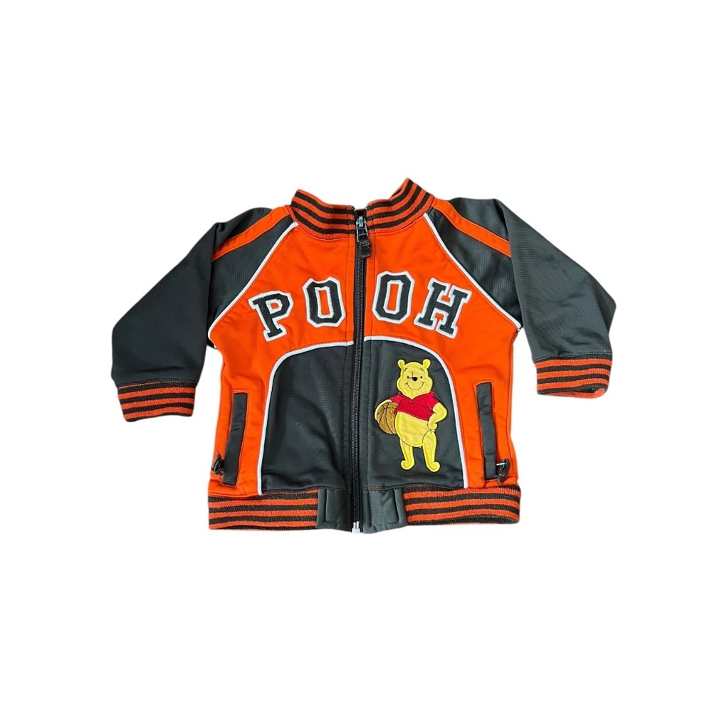 Disney Y2K Winnie the Pooh Basketball Zip-Up Jacket 12 Mo